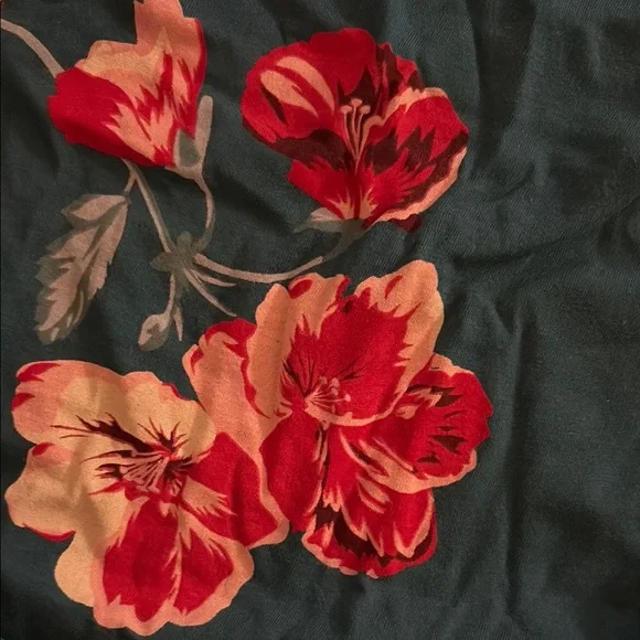 Bundle of Old Navy and Ruum Teal and Floral XL Long Sleeve Tees - Picture 9 of 14